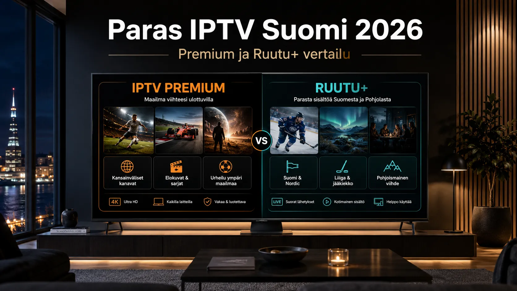 IPTV-palvelu Suomessa – IPTV Premium- ja PRO-pakettien vertailukuva